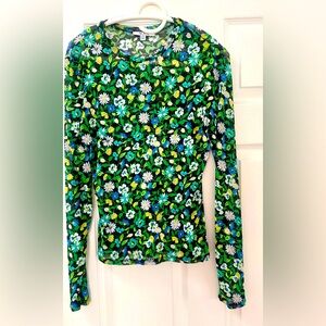 AFRM Los Angeles long sleeve top, polyester/spandex.